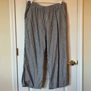 Old Navy Loose Fitting Pants With White and Med Blue Stripe -XL